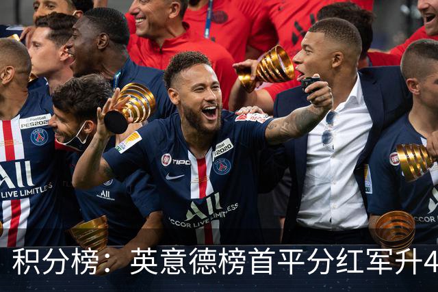 积分榜：英意德榜首平分红军升4曼联16 皇马差巴萨3分